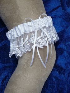 Подвязки для невесты  130W ― Интернет-магазин Свадебных платьев Солодко-разом
