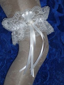 Подвязки для невесты  132W ― Интернет-магазин Свадебных платьев Солодко-разом