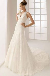 Элегантная модель свадебного платья, ROS80819 ― Интернет-магазин Свадебных платьев Солодко-разом
