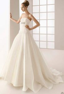 Элегантная модель свадебного платья, ROS80822 ― Интернет-магазин Свадебных платьев Солодко-разом