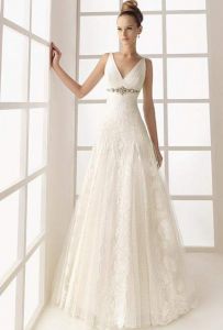 Элегантная модель свадебного платья, ROS80833 ― Интернет-магазин Свадебных платьев Солодко-разом