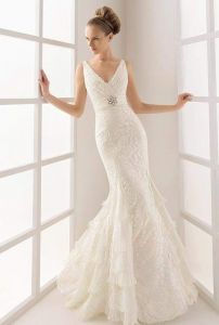 Элегантная модель свадебного платья, ROS80834 ― Интернет-магазин Свадебных платьев Солодко-разом
