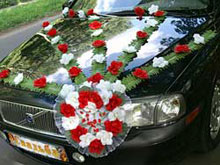 Украшения для свадебного автомобиля  a303 ― Интернет-магазин Свадебных платьев Солодко-разом