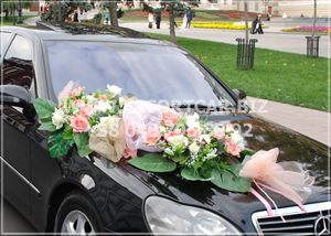 Украшения для свадебного автомобиля  a320 ― Интернет-магазин Свадебных платьев Солодко-разом