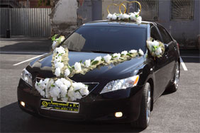 Украшения для свадебного автомобиля  a327 ― Интернет-магазин Свадебных платьев Солодко-разом