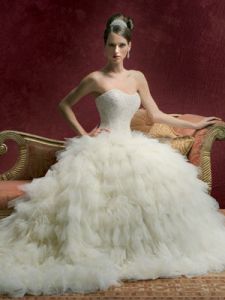 Элегантное свадебное платье, модель dem877007 ― Интернет-магазин Свадебных платьев Солодко-разом