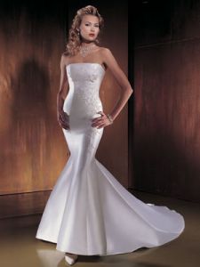 Элегантное свадебное платье, модель dem877030 ― Интернет-магазин Свадебных платьев Солодко-разом