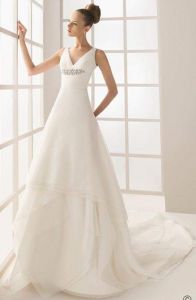 Элегантная модель свадебного платья, ROS80806 ― Интернет-магазин Свадебных платьев Солодко-разом