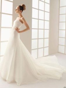 Элегантная модель свадебного платья, ROS80808 ― Интернет-магазин Свадебных платьев Солодко-разом