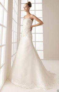 Элегантная модель свадебного платья, ROS80809 ― Интернет-магазин Свадебных платьев Солодко-разом