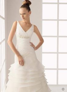 Элегантная модель свадебного платья, ROS80836 ― Интернет-магазин Свадебных платьев Солодко-разом