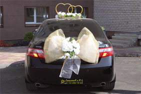 Украшения для свадебного автомобиля  a328 ― Интернет-магазин Свадебных платьев Солодко-разом