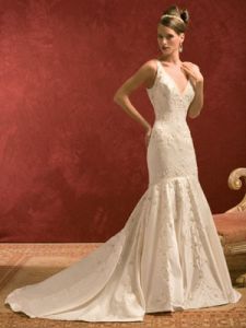 Элегантное свадебное платье, модель dem877010 ― Интернет-магазин Свадебных платьев Солодко-разом
