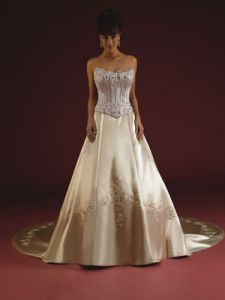 Элегантное свадебное платье, модель dem877022 ― Интернет-магазин Свадебных платьев Солодко-разом